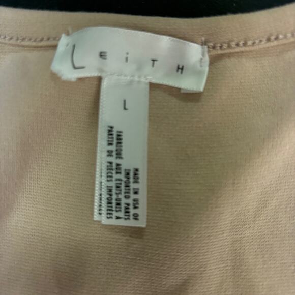 Leith Blush Lagenlook Sleeveless Dress Large Tiered Shirt Flowy Casual Y2K - Picture 9 of 9